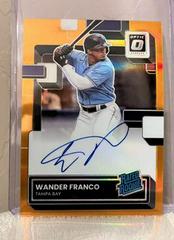 Wander Franco [Orange] #RRS-WF Baseball Cards 2022 Panini Donruss Optic Rated Rookie Signatures Prices