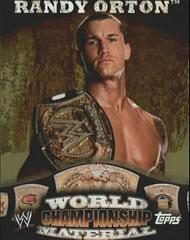 Randy Orton Wrestling Cards 2010 Topps WWE World Championship Material Prices