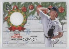 Matt Manning [Blue Metallic] #WRC-MM Baseball Cards 2022 Topps Holiday Relics Prices
