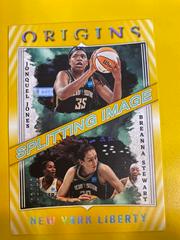 Breanna Stewart, Jonquel Jones [Gold] #1 Basketball Cards 2023 Panini Origins WNBA Splitting Image Prices