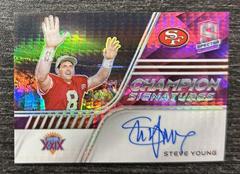 Steve Young [Pink] #CS-SY Football Cards 2022 Panini Spectra Champion Signatures Prices