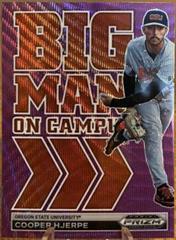 Cooper Hjerpe [Purple Wave] #BMC-CH Baseball Cards 2022 Panini Prizm Draft Picks Big Man on Campus Prices