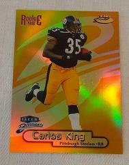 Carlos King [24 Karat Gold] #147TG Football Cards 1998 Fleer Brilliants Prices