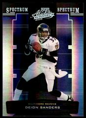 Deion Sanders [Spectrum Silver] Football Cards 2005 Playoff Absolute Memorabilia Prices