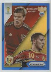 Aleksandr Kokorin, Eden Hazard [Blue Prizm] #17 Soccer Cards 2014 Panini Prizm World Cup Matchups Prices