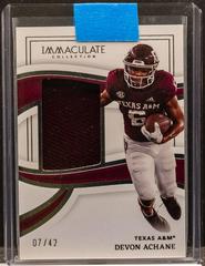 De'Von Achane #10 Football Cards 2023 Panini Immaculate Rookie Player Cap Prices