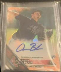 Aaron Blair [Orange Refractor] Baseball Cards 2016 Topps Chrome Rookie Autographs Prices