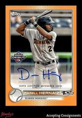 Darell Hernaiz [Autograph Orange] #PD-10 Baseball Cards 2022 Topps Pro Debut Prices