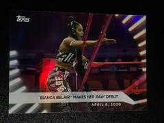 Bianca Belair Makes Her Raw Debut [Rainbow Foil] Wrestling Cards 2021 Topps WWE Women's Division Prices