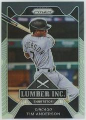 Tim Anderson [Silver Prizm] Baseball Cards 2021 Panini Prizm Lumber Inc Prices