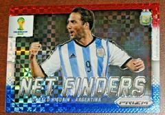 Gonzalo Higuain [Red White Blue Power Plaid] Soccer Cards 2014 Panini Prizm World Cup Net Finders Prices