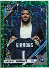 Jeffery Simmons [Green] Football Cards 2019 Donruss Optic Prices