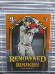 Corbin Carroll [Orange] #RR-7 Baseball Cards 2023 Bowman Platinum Renowned Rookies Prices