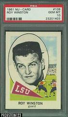 Roy Winston #109 Football Cards 1961 NU Card Prices