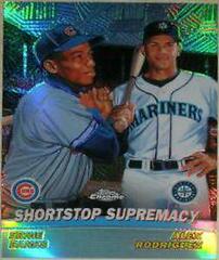 Alex Rodriguez, Ernie Banks [Refractor] #TC6 Baseball Cards 2001 Topps Chrome Combos Prices
