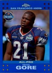 Frank Gore [Blue Refractor] Football Cards 2007 Topps Chrome Prices