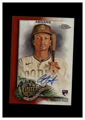 CJ Abrams [Orange] #AGA-CA Baseball Cards 2022 Topps Allen & Ginter Chrome Autographs Prices
