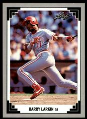 Barry Larkin #168 Baseball Cards 1991 Leaf Prices