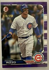 Anthony Rizzo [Purple] #18 Baseball Cards 2019 Bowman Prices