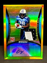 Chris Johnson [Autograph Gold Refractor Jersey] #BC76 Football Cards 2008 Bowman Chrome Prices