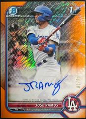 Jose Ramos [Orange Shimmer Refractor] #CPA-JRS Baseball Cards 2022 Bowman Chrome Prospect Autographs Prices