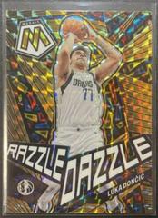Luka Doncic #3 Basketball Cards 2022 Panini Mosaic Razzle Dazzle Prices