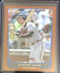 Chipper Jones [Orange] Baseball Cards 2012 Bowman Prices