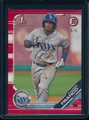 Wander Franco [Red] Baseball Cards 2019 Bowman Prospects Prices