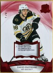 David Pastrnak [Red Tag] Hockey Cards 2020 Upper Deck The Cup Prices