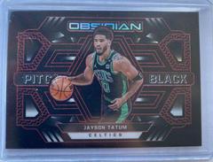 Jayson Tatum [Red] Basketball Cards 2021 Panini Obsidian Pitch Black Prices