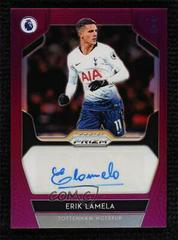 Erik Lamela [Purple Prizm] Soccer Cards 2019 Panini Prizm Premier League Signatures Prices