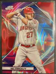Mike Trout [Red] Baseball Cards 2022 Topps Chrome Prices