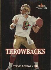 steve Young Football Cards 2000 Fleer Throwbacks Prices