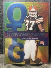 Anthony Henry Football Cards 2002 Topps Chrome Own the Game Prices