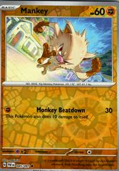 Mankey [Reverse Holo] #45 Pokemon Paldean Fates Prices