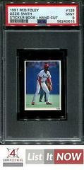 Ozzie Smith #129 Baseball Cards 1991 Red Foley Sticker Book Hand Cut Prices