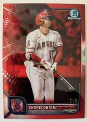 Shohei Ohtani [Sapphire Red] #71 Baseball Cards 2022 Bowman Chrome Prices
