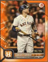 Carlos Correa [Orange] #3 Baseball Cards 2022 Bowman Prices