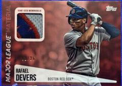 Rafael Devers [Red] #RD Baseball Cards 2019 Topps Major League Material Prices