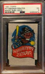 Pittsburgh Pirates Baseball Cards 1961 Topps Magic Rub Offs Prices