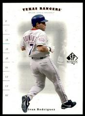 Ivan Rodriguez #20 Baseball Cards 2001 SP Authentic Prices