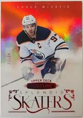 Connor McDavid [Red] #SS-20 Hockey Cards 2022 Upper Deck Stature Splendid Skaters Prices