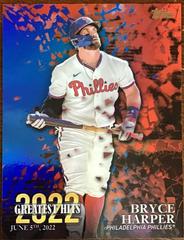 Bryce Harper [Blue] #22GH-12 Baseball Cards 2023 Topps 2022 Greatest Hits Prices