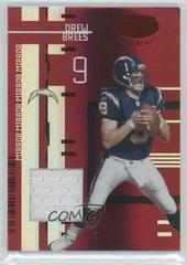 Drew Brees [Mirror Red] #102 Football Cards 2005 Leaf Certified Materials Prices