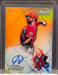 Alexander Ramirez [Orange Refractor] #BSPA-AR Baseball Cards 2021 Bowman Sterling Prospect Autographs Prices