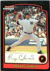 Roger Clemens [Refractor] Baseball Cards 2003 Bowman Chrome Prices