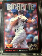 Dante Bichette [Triple Play] #154 Baseball Cards 1993 Leaf Prices