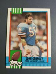 John Grimsley Football Cards 1990 Topps Prices