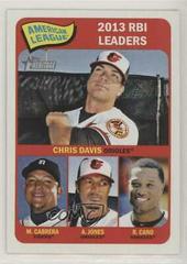 Adam Jones, Chris Davis, Miguel Cabrera, Robinson Cano #5 Baseball Cards 2014 Topps Heritage Prices