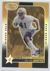 Terrelle Smith [4 Star Mirror Gold] #201 Football Cards 2000 Leaf Certified Prices